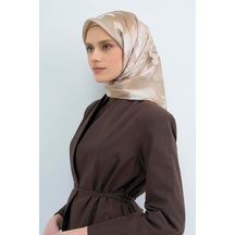 Armine İpek Eşarp 2026 Yaz - 9505-85 Açık Vizon Twill