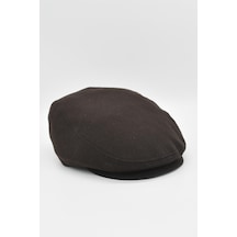 Külah Erkek Ingiliz Yün Kasket-Kahve Kahve-Standart