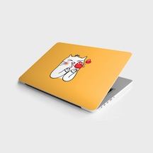 Laptop Sticker Bilgisayar Notebook Pc Kaplama Etiketi Kedi Kalp Öpücüğü