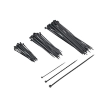 Tek-iş Plastik Kablo Bağı Cırt Kelepçe Set 100 Mm - 150 Mm - 250 Mm X 2.5 Mm Siyah 20 Şer Adet X 3 60 Adet