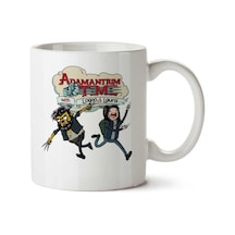 Logan Adventure Time Mashup Adamantium Time İki Tarafı Baskılı Kupa Bardak Çok Renkli