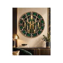 45 Cm Ahşap Art Deco Dekoratif Duvar Saati Uv Baskı Sessiz Akar Mekanizma Hediyelik Saat 1031 Çok Renkli