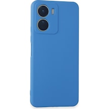 Vivo Y16 Uyumlu Kılıf First Silikon - Mavi