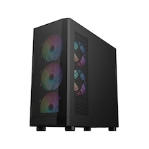 1st Player Fd5-m Siyah 600w 80+ Argb 4x12cm Fan Temperli Cam Mesh Usb 3.0 M-atx Kasa