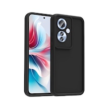 Oppo Reno 11f 5g Kılıf Kamera Korumalı Kalın Silikon Üstün Koruma Celikaksesuar Siyah