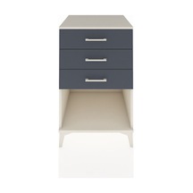 Kronos Komodin 3 Çekmeceli 60x59x96 Aytaşı-antrasit Aytaşı