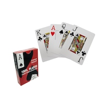 Kırmızı Pvc Plastik Su Geçirmez Jumbo Blackjack iskambil Oyun Kağıdı cin443kr
