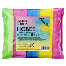 SmartBee Hobee 5'li Mikrofiber Temizlik Bezi 40x30cm 200GSM