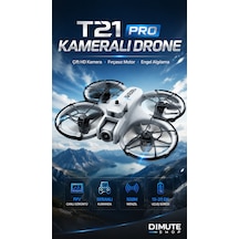 T21 Pro Kameralı Drone Çift Hd Kamera Fpv Fırçasız Motor Engel Algılamalı