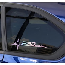 F30 Yan Cam Sticker Oto Kapı 20 Cm X 7 Cm Renkli