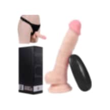 Hızlı Express John 17 Cm Belden Bağlamalı 10 Titreşimli Protez Penis Vibratör