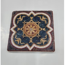 Şeker Portakalım Dekoratif Figürlü Doğal Taş Banyo Gider Kapağı51 Çok Renkli