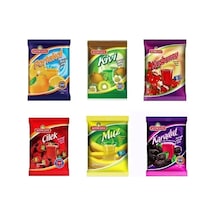 6 Lı Paket Portakal-kivi-kuşburnu-çilek-muz-karadut 250 Gr Içecek Tozu Diğer
