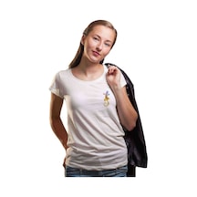 Silhouette Gecko Kadın Beyaz Tshirt