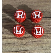 Honda Kırmızı Sibop Kapağı 4'lü