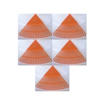 Plastik Turuncu Bahçe Tırmığı 10'lu Set