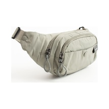 Sanmorris Unisex Paraşüt Kumaş Suya Dayanıklı 3 Bölmeli Body Bag Sı-6036 Açık Gri