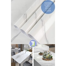 Technojet Kendinden Yapışkanlı Mermer Desen Folyo Mutfak Banyo Tezgah Duvar Masa Kaplama 60cmx100cm