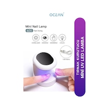 Ocean Usb Girişli Mini Masa Üstü Uv Led Lambası Beyaz Asu-938b