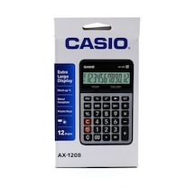 Casio Ax-120 B/S Hesap Makinesi 12 Hane