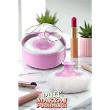 Makyaj Pudralığı - Puff Pudralık - Makyaj Pudrası Pufu Çok Renkli
