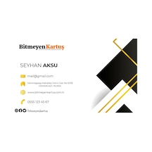 Bk Gift Kişiye Özel Bitmeyen Kartvizit - Model 4