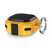 Caseonn Samsung Galaxy Buds 2 - Buds 2 Pro Kılıf Güvenlik Kilitli Military Tank Sarı