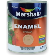 Marshall Enamel Parlak Ahşap Metal Boyası Sütlü Kahve 0,75 L