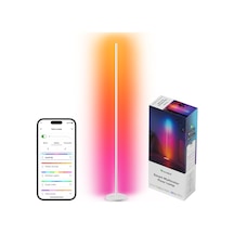 Nanoleaf Akıllı Rgbw Dikey Aydınlatma Yer Lambası Matter, App Kontrollü, Google Home, Alexa, Apple H Beyaz