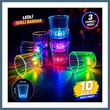 Bezos 10& 39 Lu Led Işıklı Parti Bardağı Seti Agc Diğer