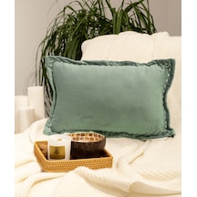 Koza Home İbiza Yeşil Kadife Yastık 30x50 5014