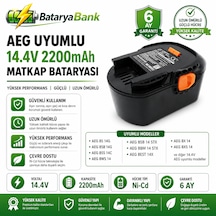 Bataryabank Aeg 14.4v 2200mah Ni-cd Muadil Matkap Bataryası