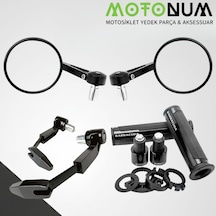 Csn Moto Blaze Modifiye Seti-siyah-yuvarlak Gidon Ayna-md08905
