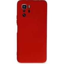 Newface Xiaomi Poco X3 Gt Kılıf Nano İçi Kadife Silikon - Kırmızı