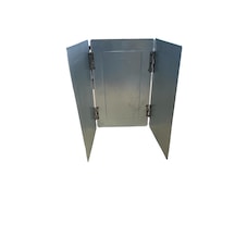 Mobilreyon Rüzgarlık Katlanabilir 3 Kanatlı Rüzgar Kesici 25-40cm Gümüş