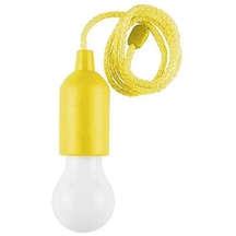 Sge Teknoloji Sarı Renk Pilli İp Askılı Beyaz Işık Led Lamba