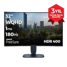 Dell Alienware AW3225DM 32 2560x1440 WQHD 180Hz 1ms HDMI DP HDR 400 FreeSync Curved Gaming Monitör Dell Alienware AW3225DM 32 2560x1440 WQHD 180Hz 1ms HDMI DP HDR 400 FreeSync Curved Gaming Monitör