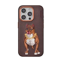 Venco Apple İphone 15 Pro Perma Desenli Kapak - Kahverengi 0.2M-Çok Renkli