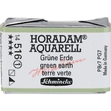 Schmincke : Horadam Aquarell Artist Sulu Boya : Tam Tablet : Seri 1 516 Green Earth