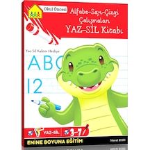 Alfabe-Sayı-Çizgi Çalışmaları YAZ SİL Kitabı