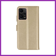 Bezos Redmi Note 12 5g Trend S Kapaklı Kılıf - Gold Bty