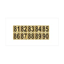 Metal Kapı,masa,dolap Numarası 15cmx15cm 10 Adet (81…90) Altın Renk Metal