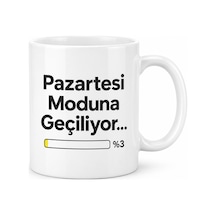 Bezos Pazartesi Moduna Geçiliyor Tasarımlı Porselen Kupa - Model 398 Ventra