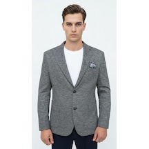 Plus Scorpion Erkek Esnek Kumaş Slim Fit Blazer Ceket Günlük & Ofis Şıklığı Antrasit
