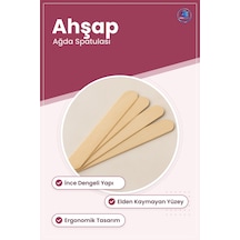 Ağda Spatulası Ahşap Çubuk Epilasyon Kozmetik Uygulama Aracı Cild