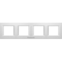 Viko Panasonic Thea 4x2m Optima Serisi Metalik Beyaz Renk Çerçeve - Wvtf08501mw-tr