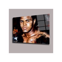 Muhammad Ali Arı Ve Kelebek Detayı Sinema Ve Ünlüler Cam Tablo Pct0929 Modern Dekorasyon Temalı Dekoratif Duvar Tablosu, Salon, Ev Ve Ofis Dekoru,
