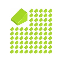 Yedek Parçalar: Slope: 100 Adet 1x1x2/3 Fıstık Yeşili - Lime 54200