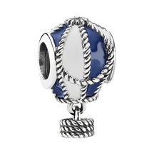 Nur Silver Mavi Balon Gümüş Charm Nur-bl01253