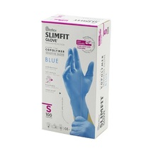 Reflex Slimfit Glove Kod-027 S Mavi Pudrasız Muayene Eldiven 100lü Bx40